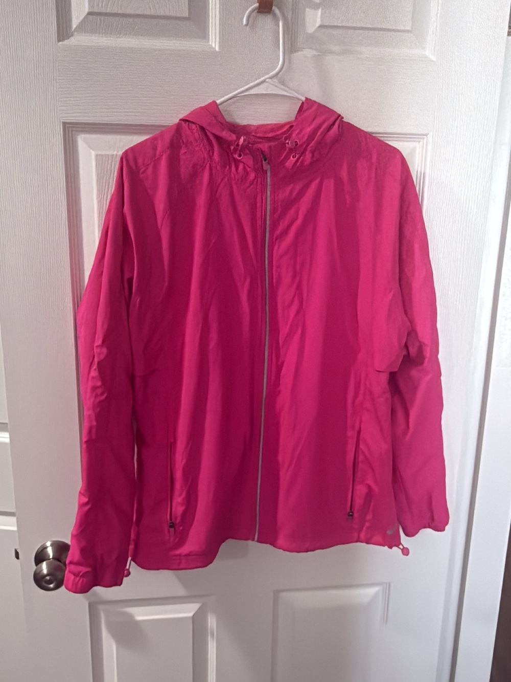 Asics Hot Pink Hooded Windbreaker